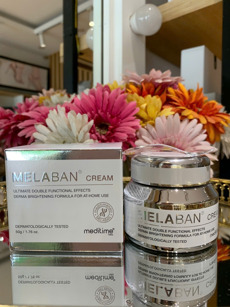 Kem dưỡng trị nám, mờ đốm nấu Melaban Cream Dermatologically Tested  Meditime 50g
