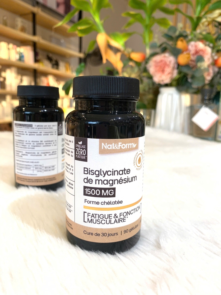 Viên uống bổ sung Magie Nat&Form 90 viên Bisglycinate de magnesium