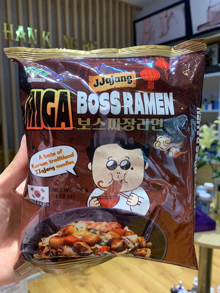 Mì gói MIGA BOSS RAMEN -Mì nội địa Hàn
