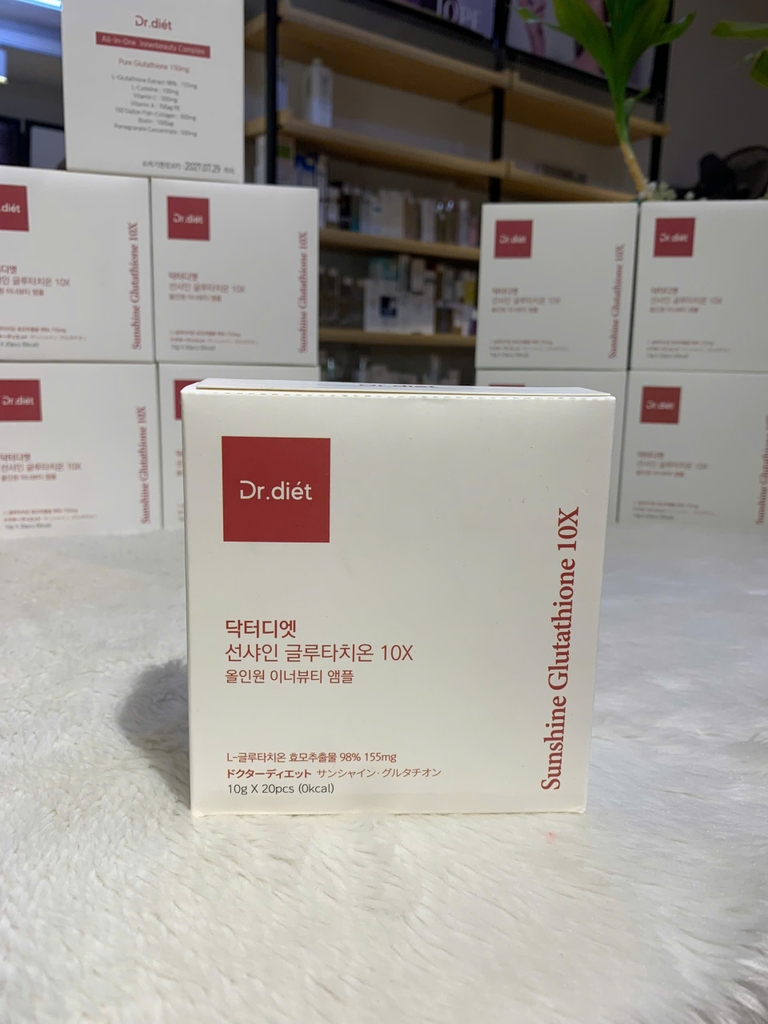 Nước Uống Trắng Da Sunshine Glutathione 10x Dr. Diet