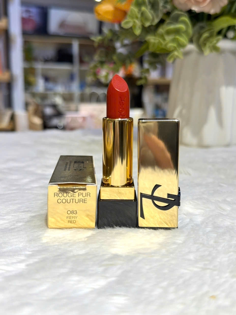 Son Yves Saint Laurent Y.S.L Rouge Pur Couture- 83 Fiery Red (Màu Đỏ Gạch)