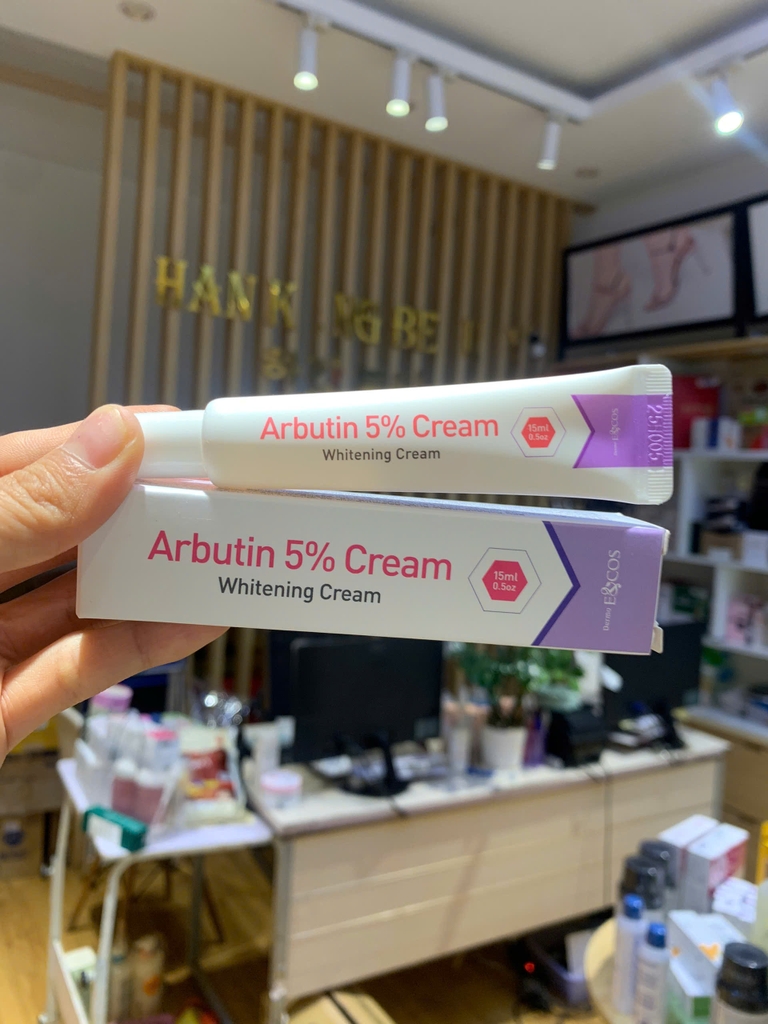 Kem Dưỡng Làm Trắng,Phục Hồi, Điều Chỉnh Sắc Tố Da  Arbutin 5% Whitening Cream Ecos 15ml 