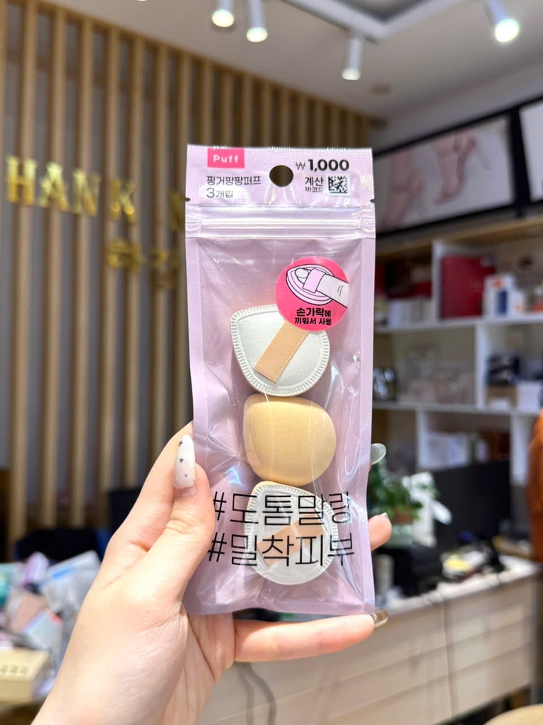 Bông đánh Cuishion, Kem Nền, Kem Chống Nắng Daiso Hàn Quốc