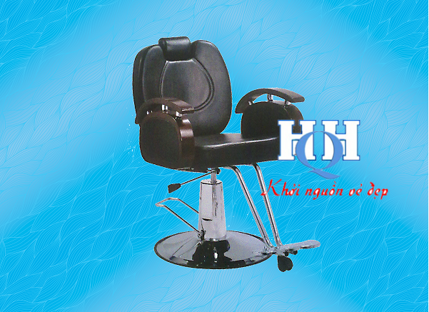 Hqh 89 ghế cắt tóc nam đẹp tay gỗ tự nhiên chân thủy lực xoay 360
