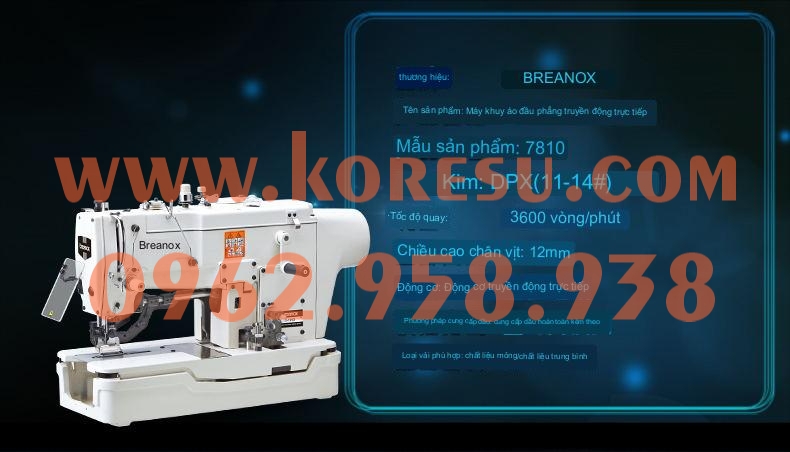 Máy may Gongben Brother 781 . Ổ đĩa truyền động trực tiếp tốc độ cao ...