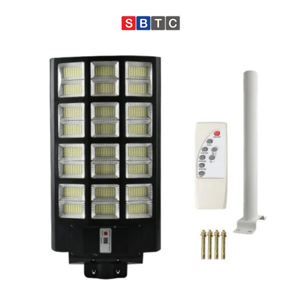 Đèn Năng Lượng Mặt Trời Bảo Mã Siêu Sáng Công Suất 200W 300W 400W Cột Đèn