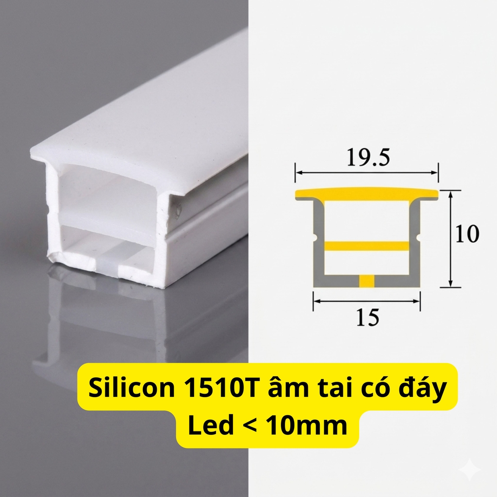 Silicon Định Hình Âm Tai Có Đáy
