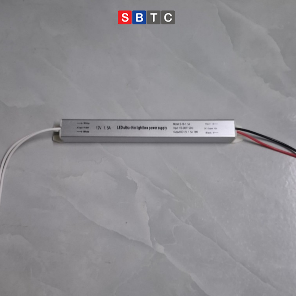Nguồn đũa dài siêu nhỏ 12V: 3A 36w, 5A 60w , 8.3A  sử dụng cho LED Dây, các thiết bi công suất nhỏ 12V
