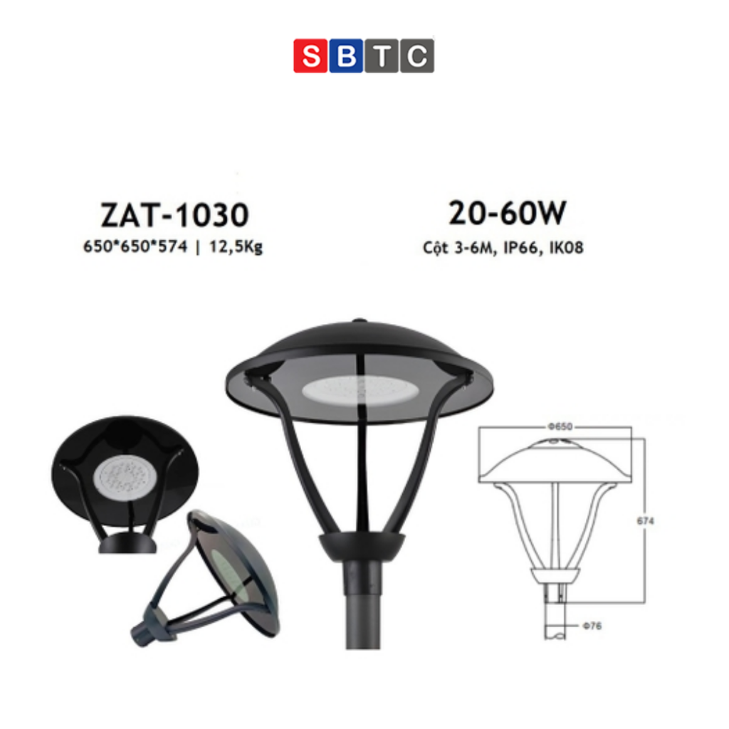 Đầu Đèn LED Chiếu Sáng Công Viên, Cảnh Quan Đô Thị