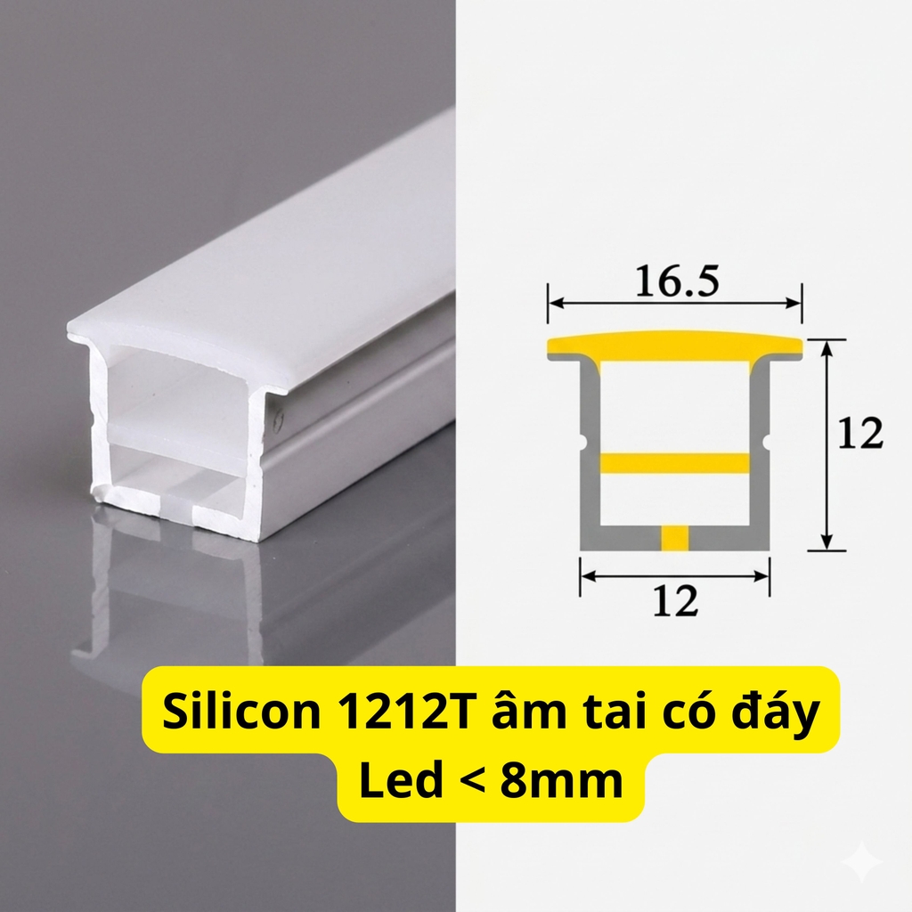Silicon Định Hình Âm Tai Có Đáy