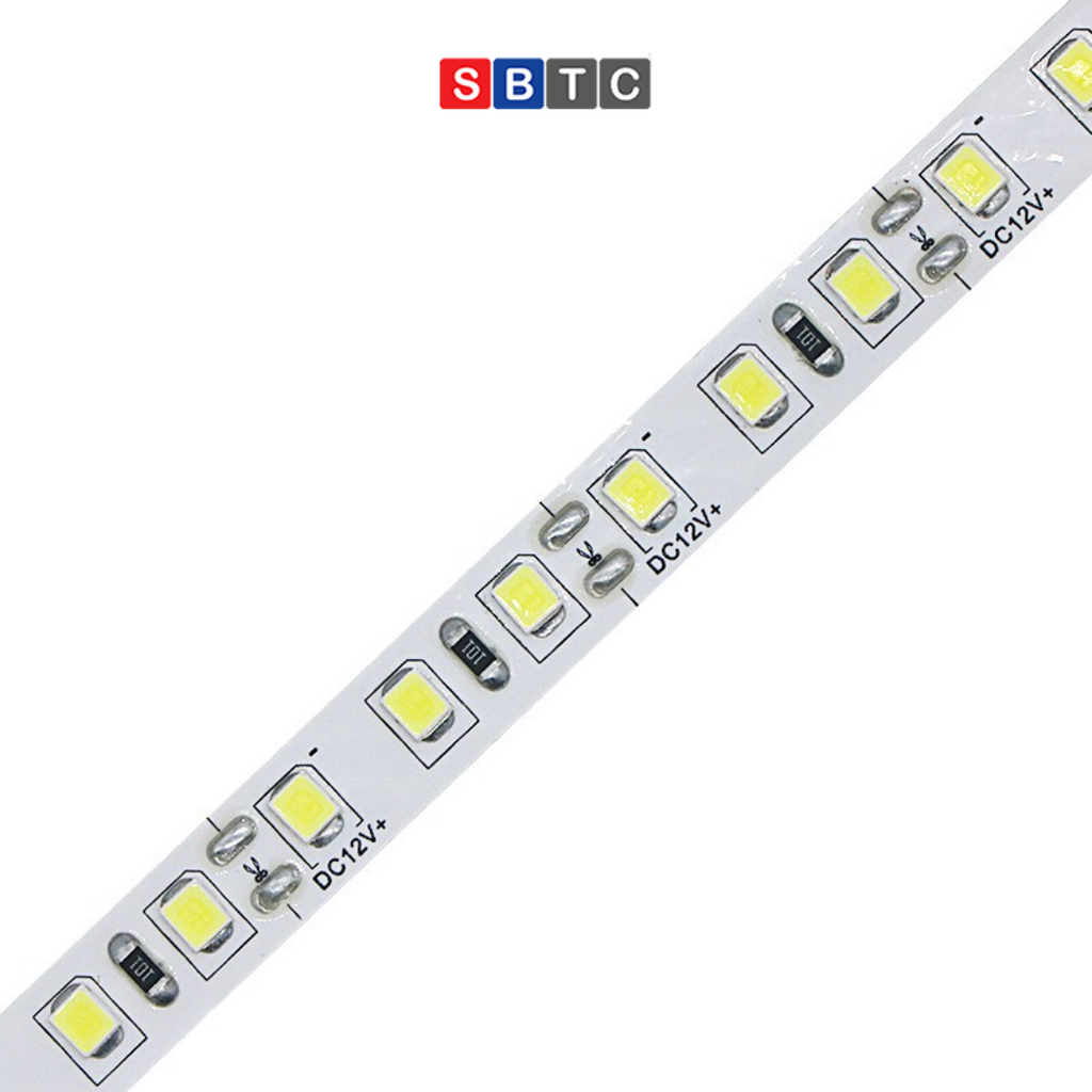 Led Dây 12V Dán SMD 2835 Loại 120 Bóng Led/1m Đủ Các Màu Siêu Sáng, Trang Trí Tủ Bếp, Quần Áo, Kệ, Giường