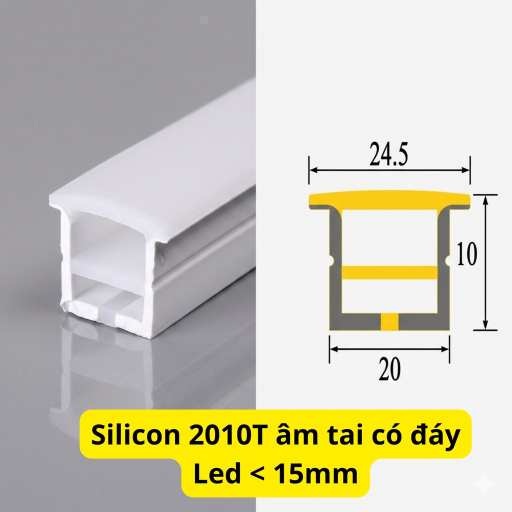 Silicon Định Hình Âm Tai Có Đáy