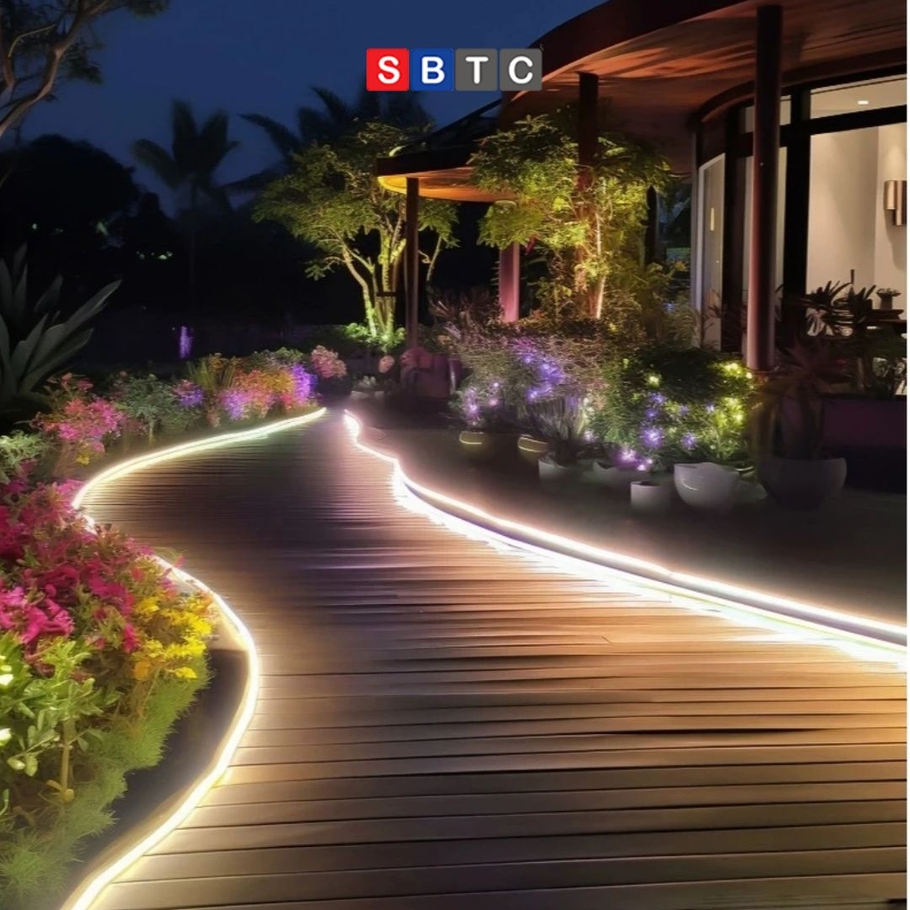 Đèn LED Dải Neon FCOB Chống Hắt Nước Ip 65 220v Trang Trí Phòng, Sân Vườn