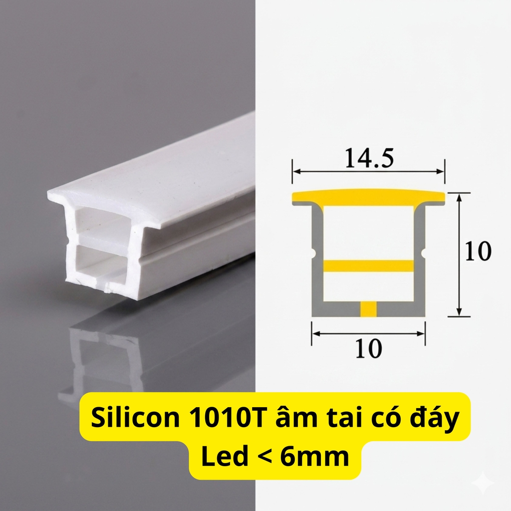 Silicon Định Hình Âm Tai Có Đáy
