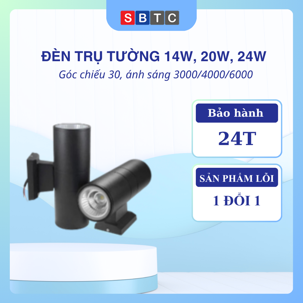 Đèn Trụ Tường Góc Chiếu 30