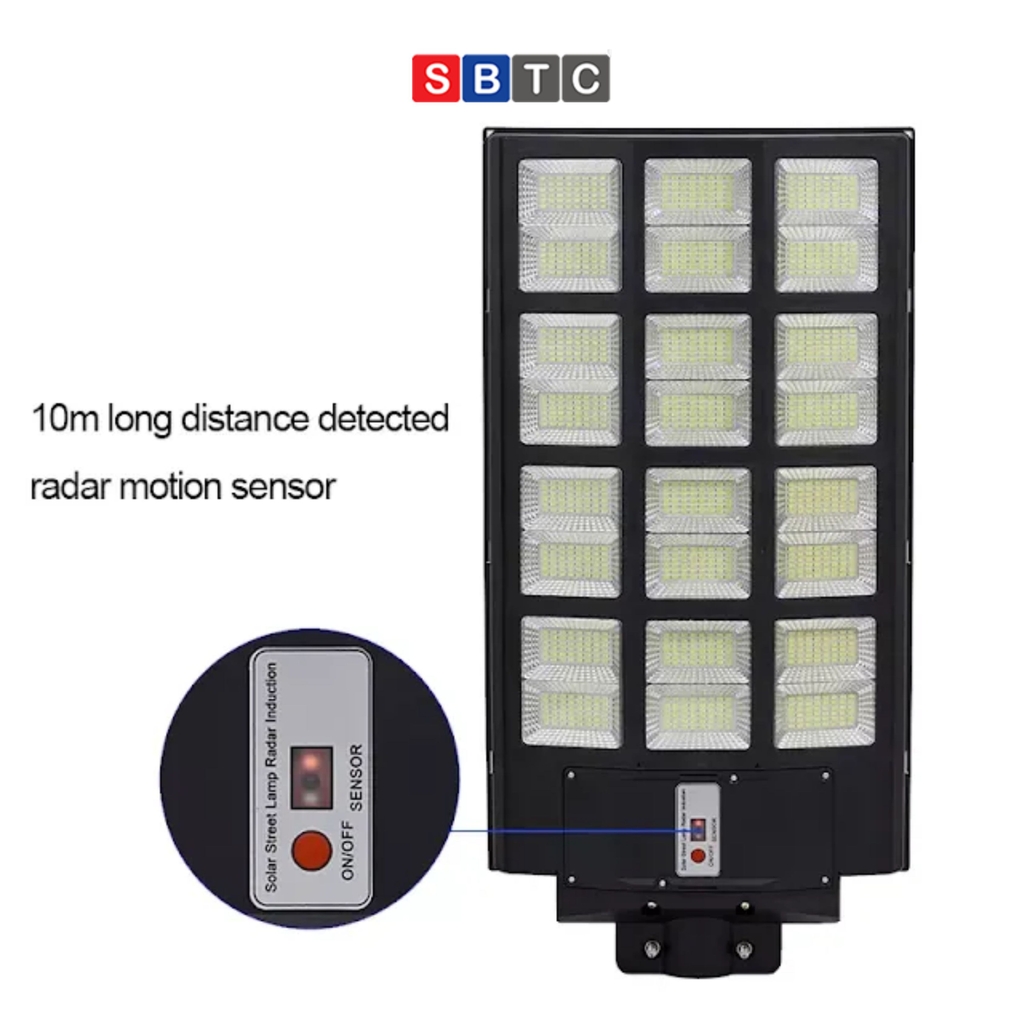 Đèn Năng Lượng Mặt Trời Bảo Mã Siêu Sáng Công Suất 200W 300W 400W Cột Đèn
