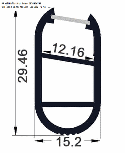 Led thanh nhôm treo quần áo R3015