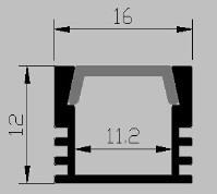 Led thanh nhôm U1612