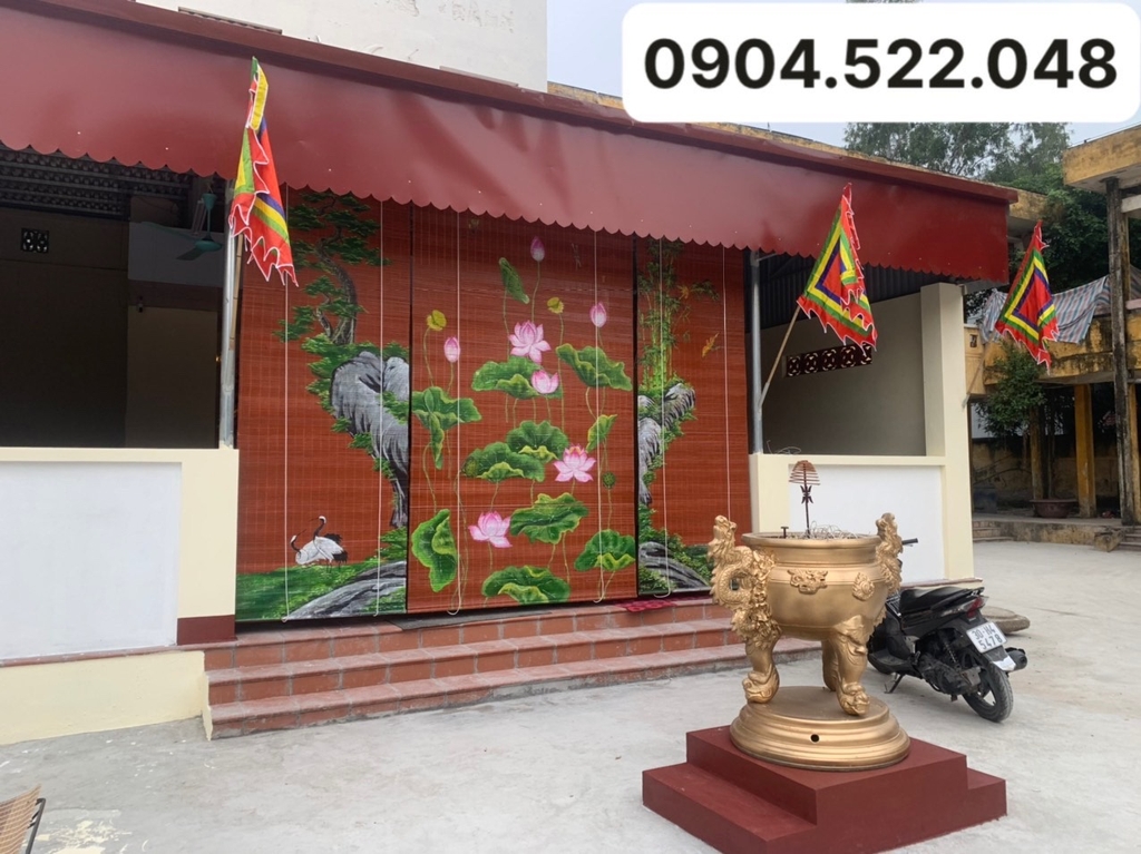 Mành Trúc Nghệ Thuật Vẽ Tay