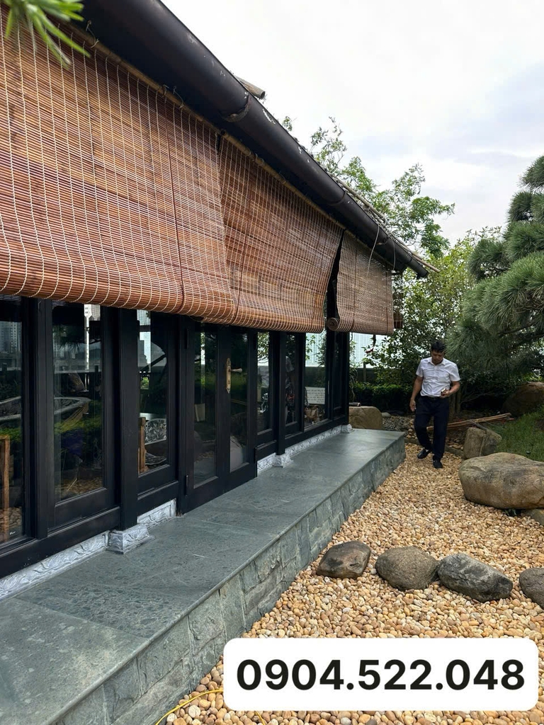 Mành tre trúc che nắng nhà hàng