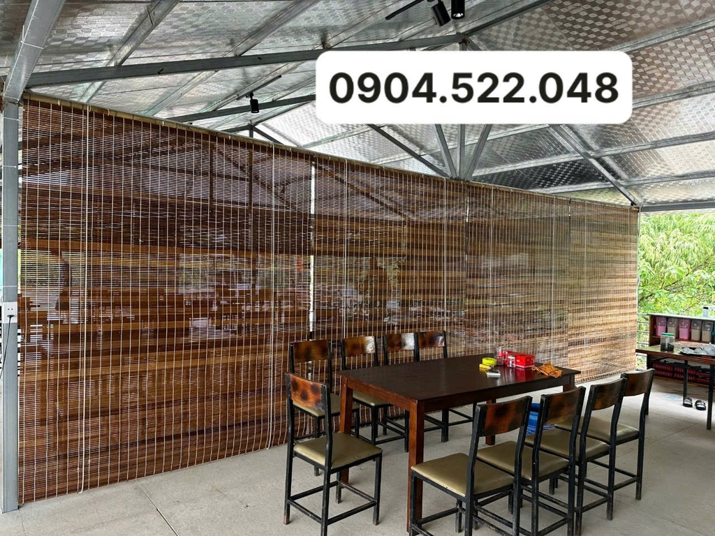 Mành tre trúc che nắng nhà hàng