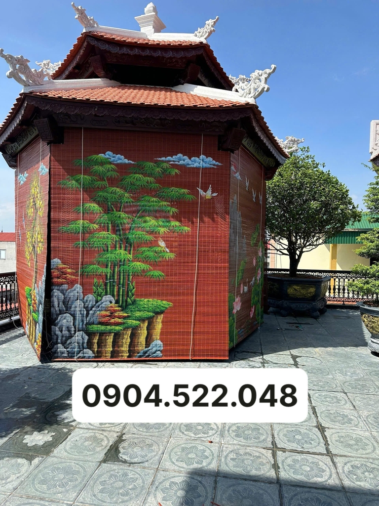 Mành Trúc Vẽ Tay Cao Cấp