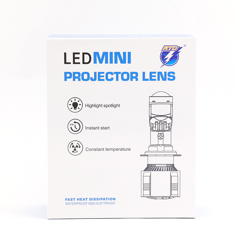 Bóng Đèn Led Bi Cầu Cắt Sáng Siêu Nét RTD 12V - 18V 40W Dùng Cho Xe Máy Xe Ô Tô
