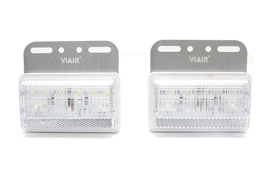 Combo 2 Đèn Hông Xe Tải - Xe Ô Tô Chữ Nhật Lớn VIAIR VI-101 115*100*25mm 12V/24V