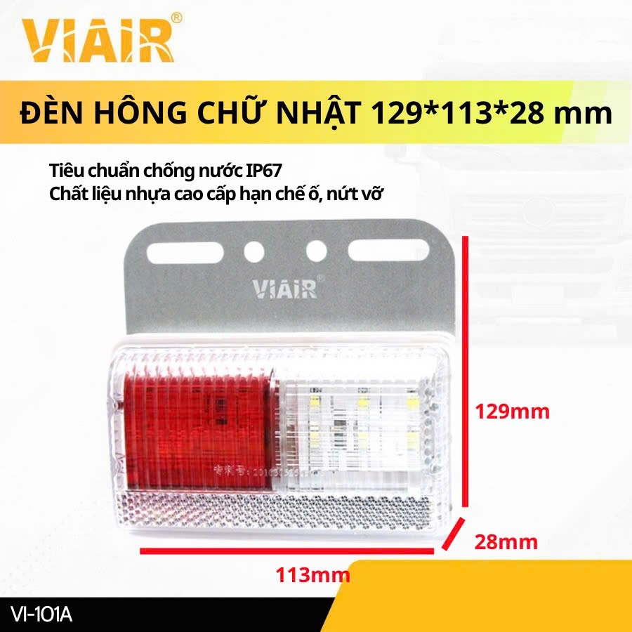 Đèn led sườn đèn hong xe tải bộ hai cái mạch chống nước điện 12V-24V