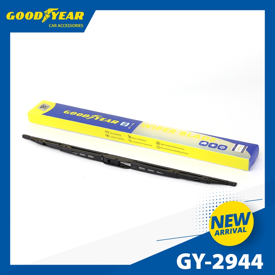 Gạt Mưa Gọng Sắt GOODYEAR Phù Hợp Nhiều Dòng Xe Thông Dụng - Nhập Khẩu Chính Hãng