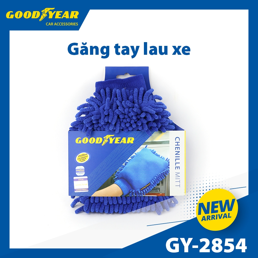 Găng Tay Chenille Sợi Nhỏ Mềm San Hô Tiện Dụng Rửa Xe Máy, Ô tô, Lau Dọn Nội Thất GOODYEAR GY-2854