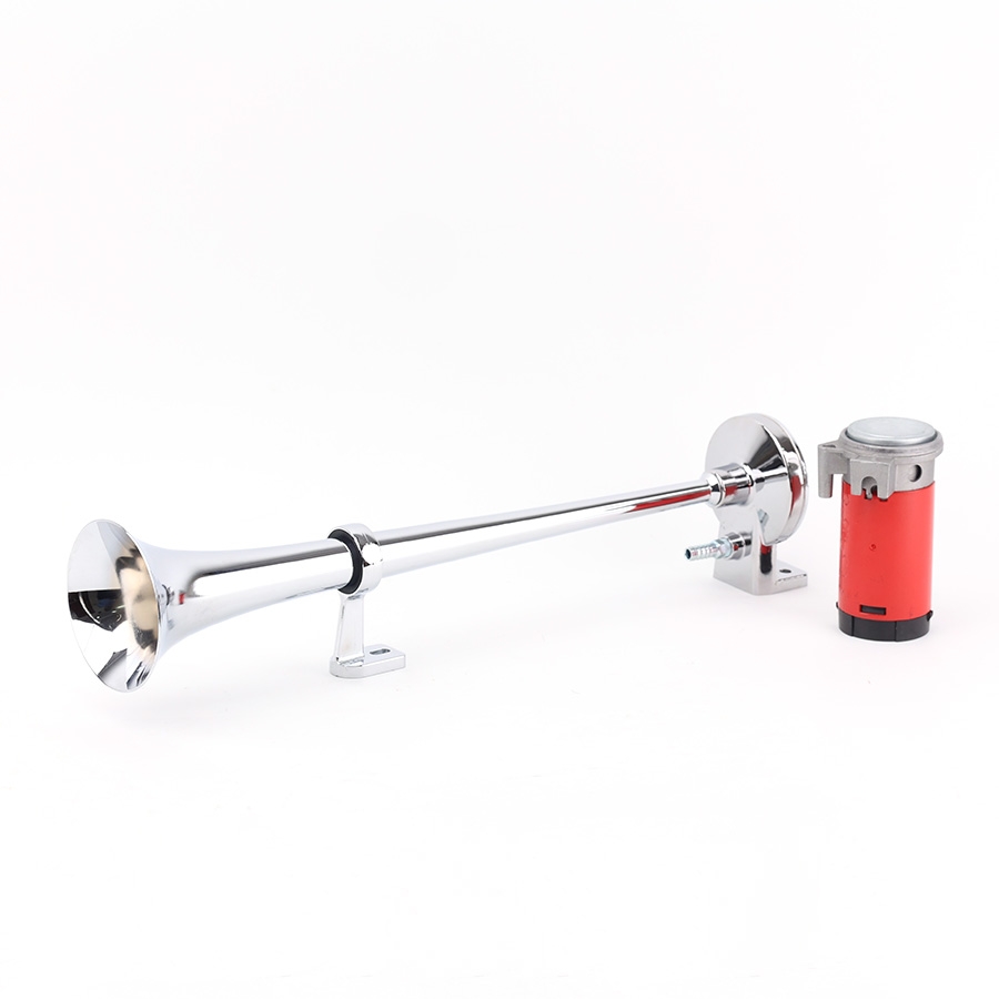 Kèn Sinh Hơi 45CM 1 Loa 12V/24V Có Rờ Le (Kèm Mô Tơ Tạo Hơi A) VIAIR VI-A15, Kèn Hơi 1 Loa Xi Xe Tải, Ô Tô