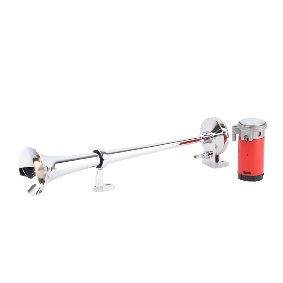 Kèn Sinh Hơi 45CM 1 Loa 12V/24V Có Rờ Le (Kèm Mô Tơ Tạo Hơi A) VIAIR VI-A15, Kèn Hơi 1 Loa Xi Xe Tải, Ô Tô
