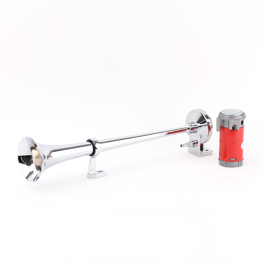 Kèn Sinh Hơi 45CM 1 Loa 12V/24V Có Rờ Le (Kèm Mô Tơ Tạo Hơi A) VIAIR VI-A15, Kèn Hơi 1 Loa Xi Xe Tải, Ô Tô