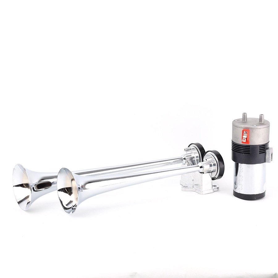 Kèn Sinh Hơi 2 Loa 38,5*33CM 12V/24V VIAIR VI-A17, Kèn Hơi Xe Tải, Ô Tô