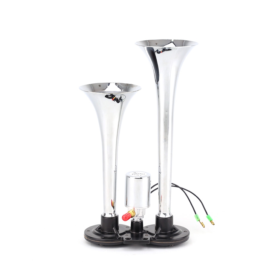 Kèn Sinh Hơi 2 Loa Xi 30*36CM 12V/24V Có Rờ Le VIAIR VI-A25, Còi Hơi Xe Tải, Ô Tô