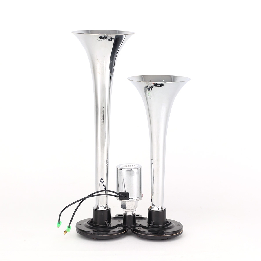 Kèn Sinh Hơi 2 Loa Xi 30*36CM 12V/24V Có Rờ Le VIAIR VI-A25, Còi Hơi Xe Tải, Ô Tô