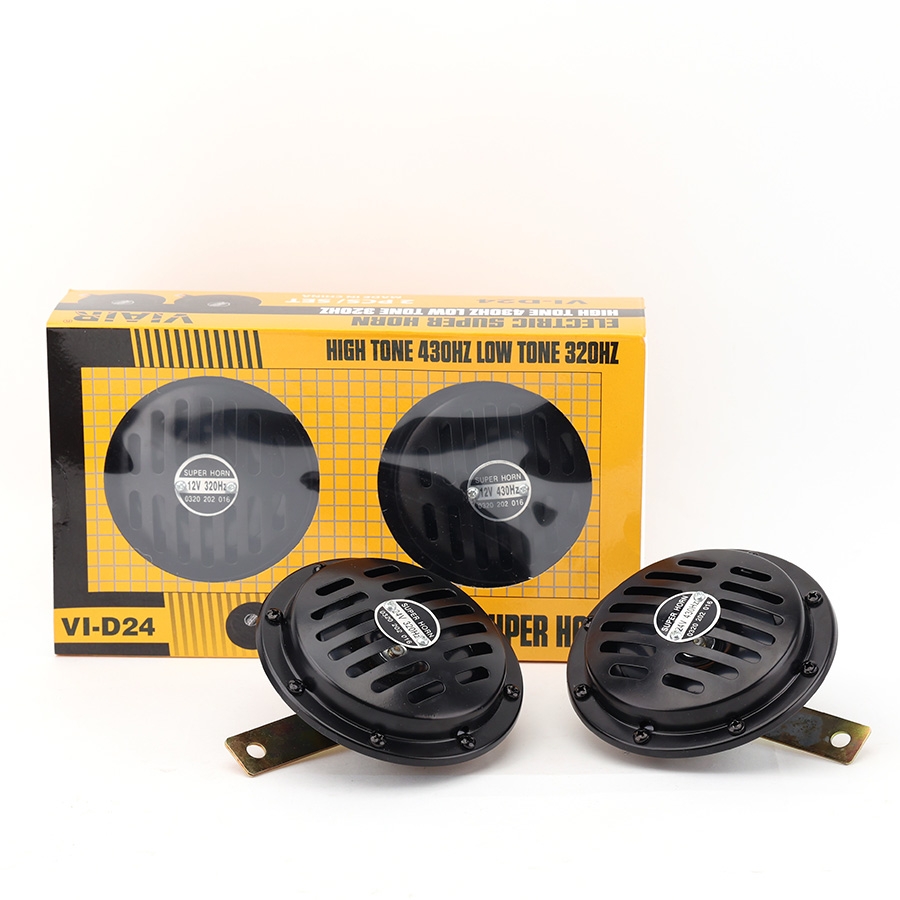 Kèn Đĩa 12V/24V VIAIR VI-D24 HIGH TONE 430HZ LOWTONE 320HZ Còi Đĩa Xe Máy Ô Tô