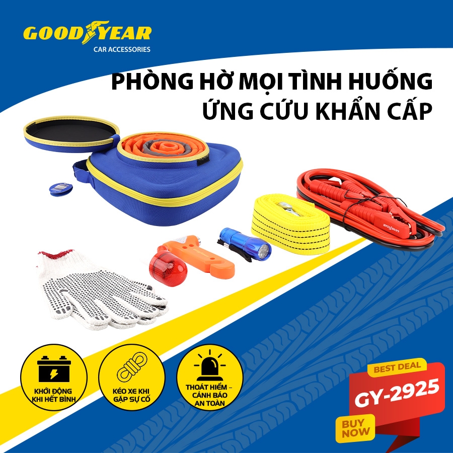 Bộ Cứu Hộ Ô Tô Đa Năng 8 Trong 1 GOODYEAR GY-2925