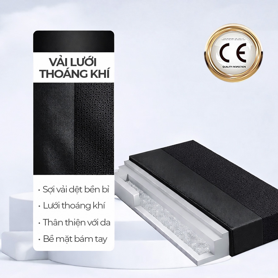 Bọc Vô Lăng CIND E011 Size M Màu Đen Da PU Lõi TPE Chống Trượt Siêu Êm - Nhập Khẩu Chính Hãng