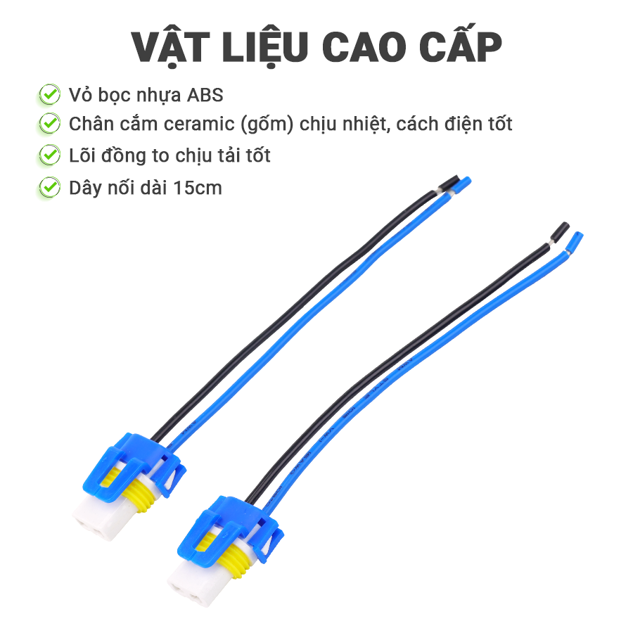 Combo 2 Chuôi Đèn Chân HB3 9005 HDS21 Lõi Ceramic - Nhập Khẩu Chính Hãng