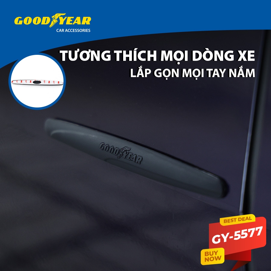 Combo 4 Miếng Dán Silicon Chống Xước Bảo Vệ Tay Nắm Cửa GOODYEAR