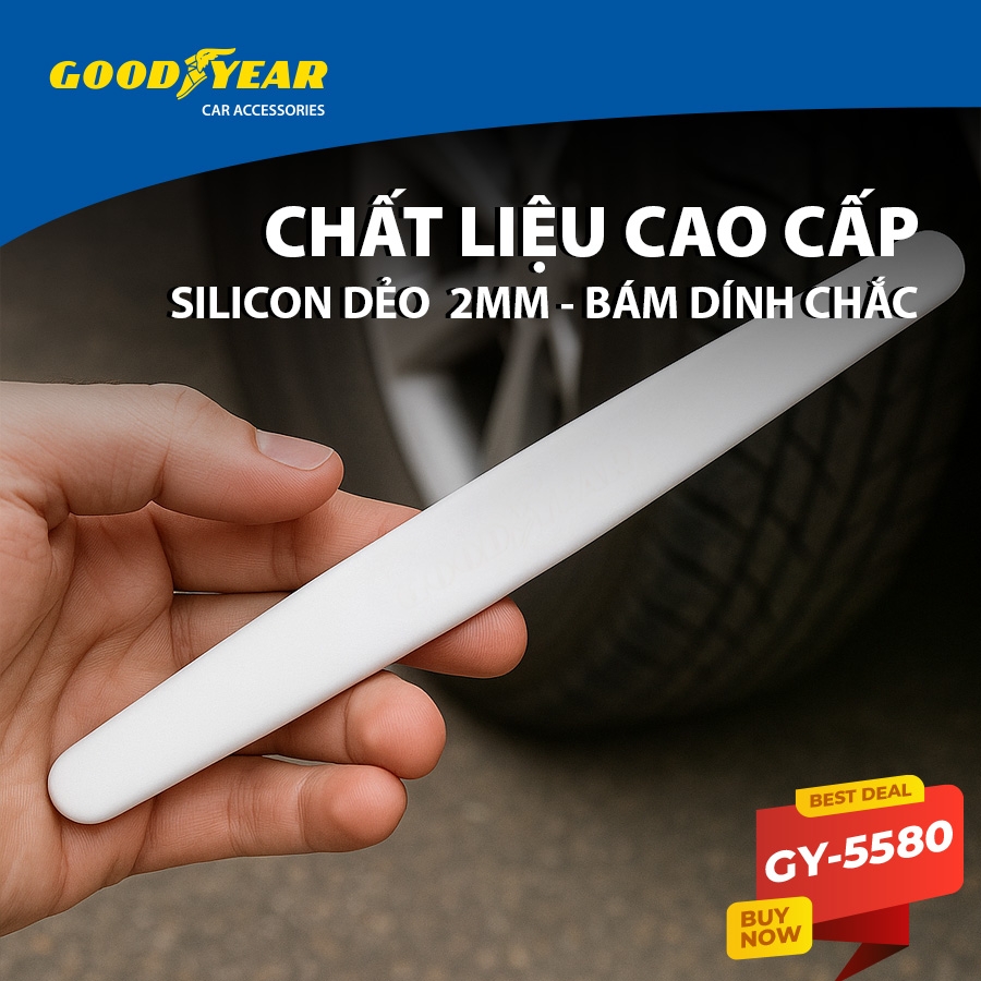 Combo 4 Miếng Dán Silicon Chống Xước Bảo Vệ Tay Nắm Cửa GOODYEAR