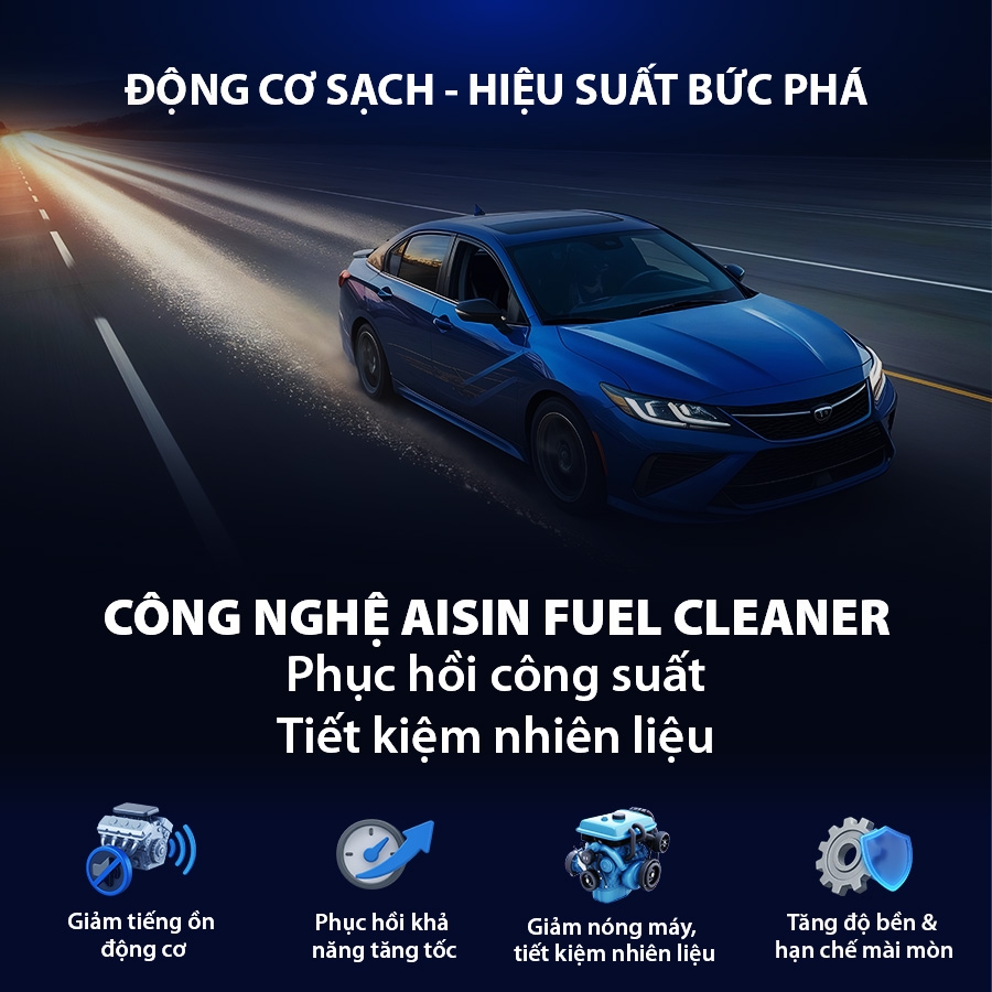 Dung Dịch Vệ Sinh Buồng Đốt Kim Phun 2 Trong 1 Máy Dầu AISIN 250ml ADEAZ-4002
