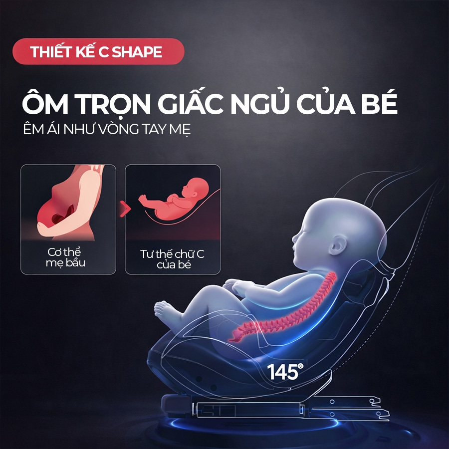 Ghế An Toàn Cho Trẻ Em QM-701A ISOFIX + LATCH + Khoá An Toàn 5 Điểm Phiên Bản Nâng Cấp Màu Xanh Hiện Đại - Nhập Khẩu Chính Hãng