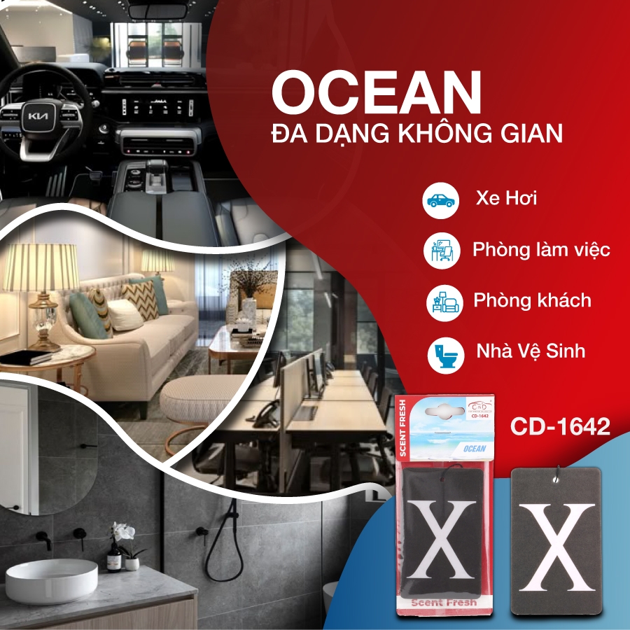 Lá Thơm Treo Ô tô, Tủ Quần Áo CIND CD-164  Hương Thơm Độc Quyền Không Gian Thơm Mát