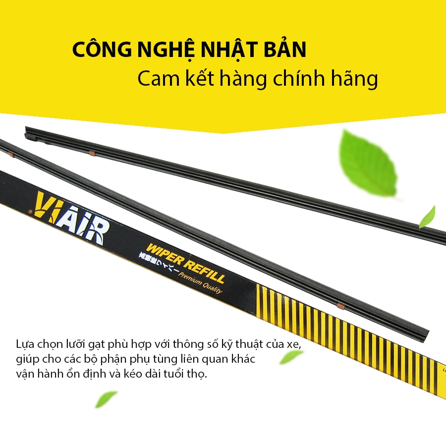 Combo 2 Lưỡi Gạt Mưa Loại A VIAIR R15 (14 Inch/350 mm)