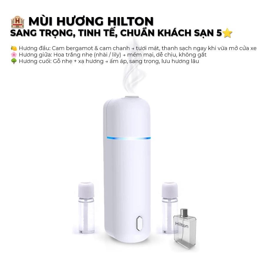 Máy Khuếch Tán Tinh Dầu Ô Tô Mini Cao Cấp | Phun Sương Siêu Âm | Xịt Thơm Tự Động FK01 - Nhập Khẩu Chính Hãng