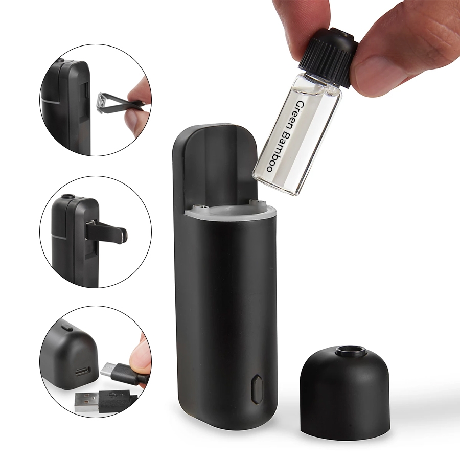 Máy Khuếch Tán Tinh Dầu Ô Tô Mini Cao Cấp | Phun Sương Siêu Âm | Xịt Thơm Tự Động FK02 - Nhập Khẩu Chính Hãng