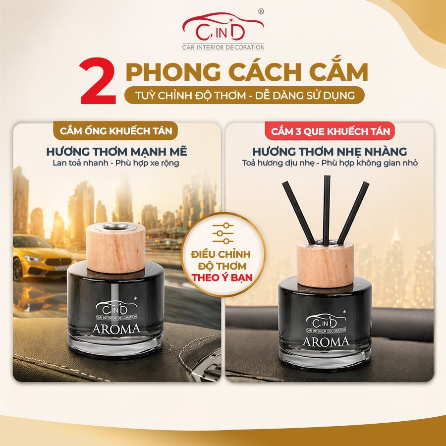 Nước Hoa Ô Tô CIND Aroma CD-2503 BVL Scent 100ml